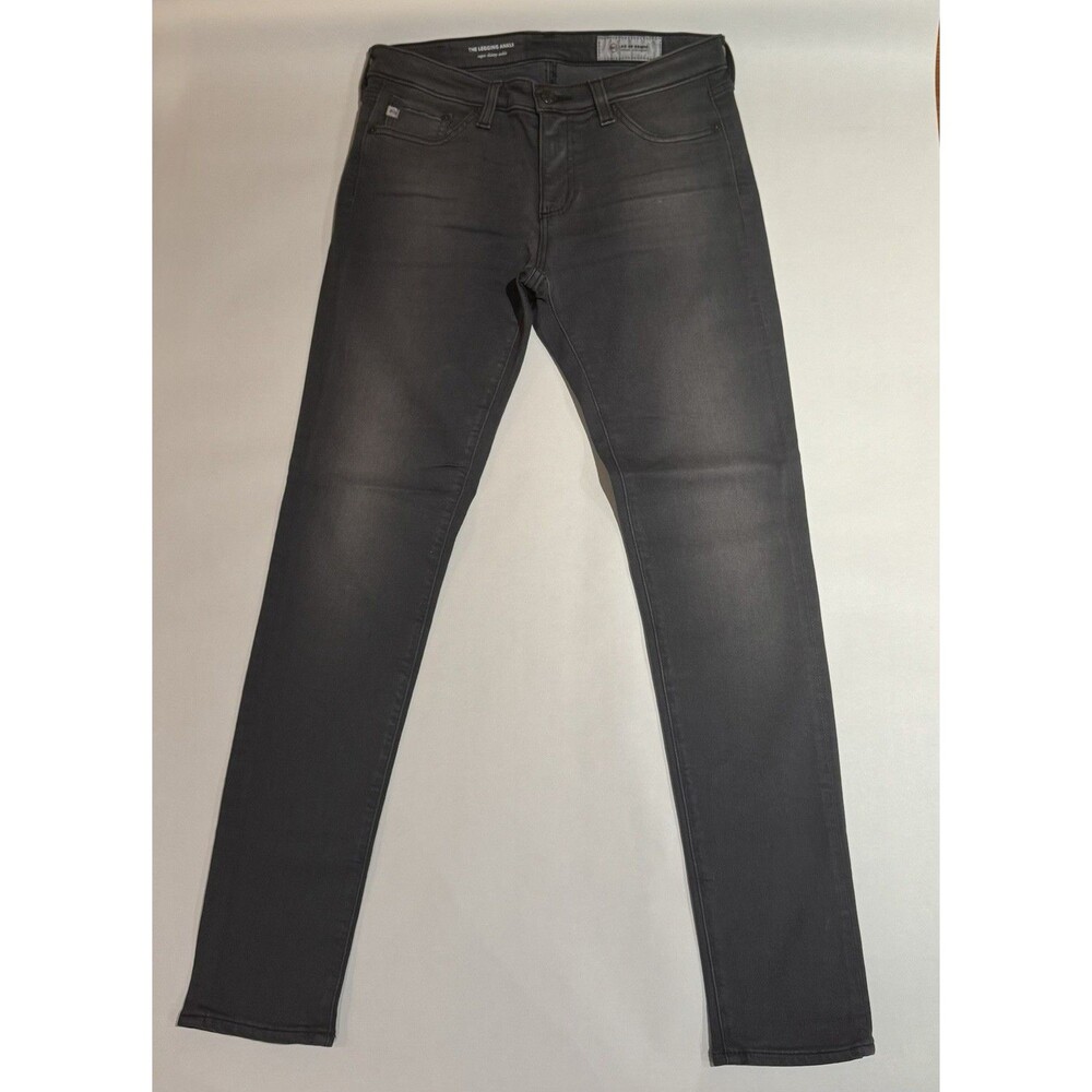 AG Adriano Goldschmied The Legging Ankle Super Skinny Jeans 27 Grey Dark Denim